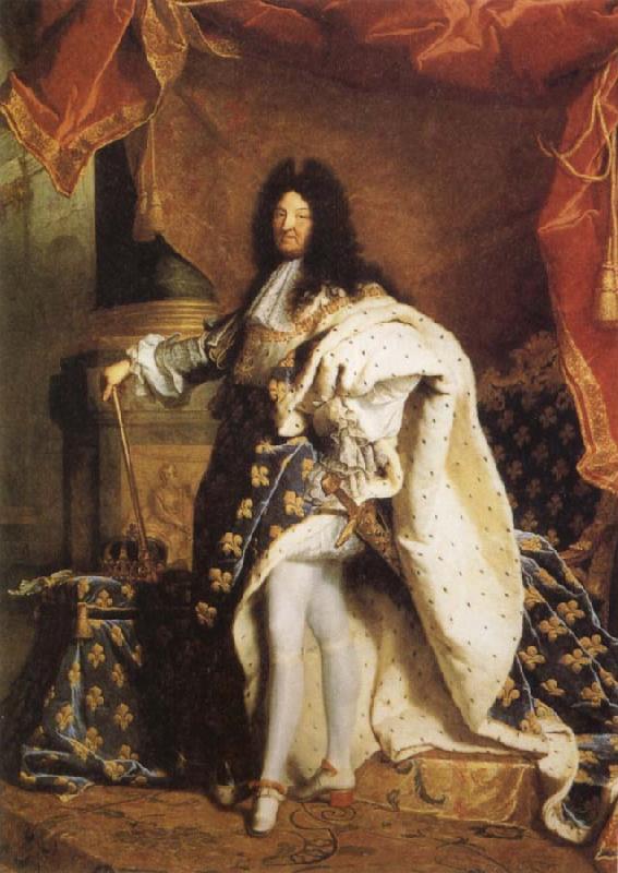 Hyacinthe Rigaud Portrait of Louis XIV oil painting picture